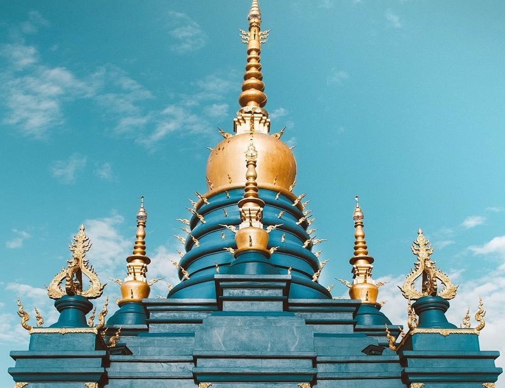 Ngôi chùa màu xanh độc nhất vô nhị ở Thái Lan