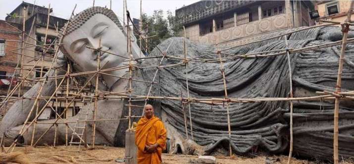  Tượng Phật nằm lớn nhất Ấn Độ được xây dựng ở Bodh Gaya