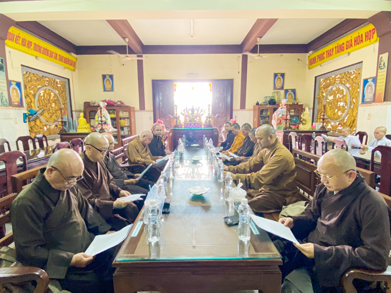 Tp. HCM: H. Củ Chi: Thường trực và các Ban chuyên ngành BTS thống nhất nhiều hoạt động Phật sự