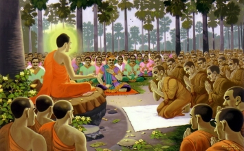 Phật dạy vua Ưu-điền dùng chánh pháp trị nước 