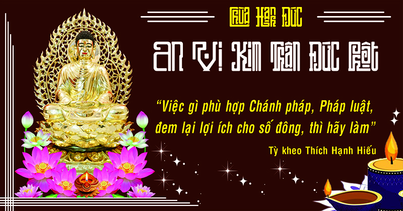 LỄ AN VỊ KIM THÂN ĐỨC PHẬT BẰNG ĐỒNG