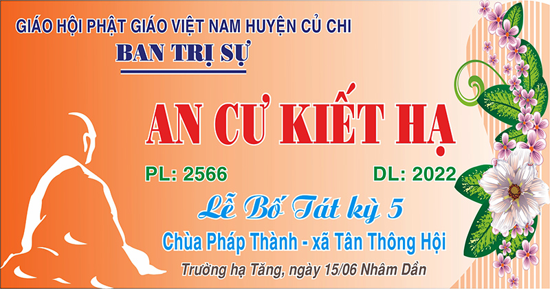 Tp. HCM: H. Củ Chi, Chư Tăng huyện Củ Chi bố tát kỳ 5 trong mùa ACKH PL 2566 DL 2022