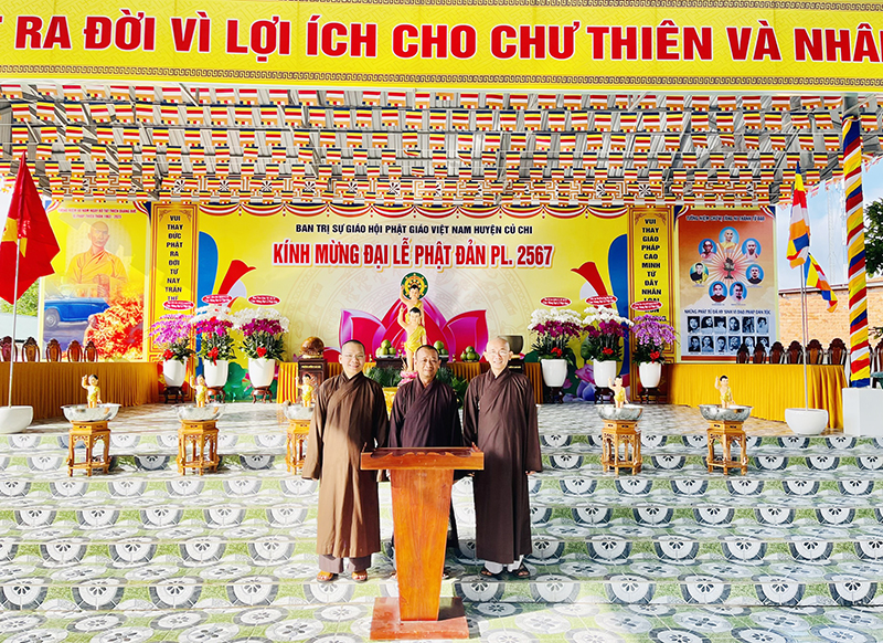 Tp. HCM: H. Củ Chi: Lễ đài chính đã sẳn sàng cho Đại lễ kính mừng Phật đản PL 2567