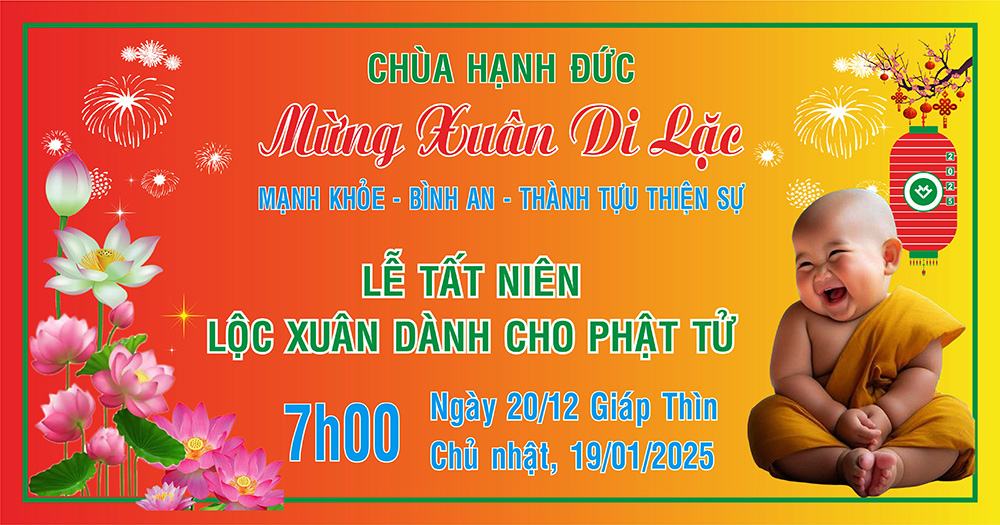 TẤT NIÊN TẠI CHÙA HẠNH ĐỨC