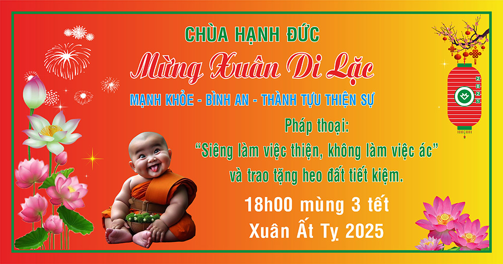 Tp. HCM: H. Củ Chi: Pháp thoại "Siêng làm việc thiện, không làm việc ác" tại chùa Hạnh Đức.