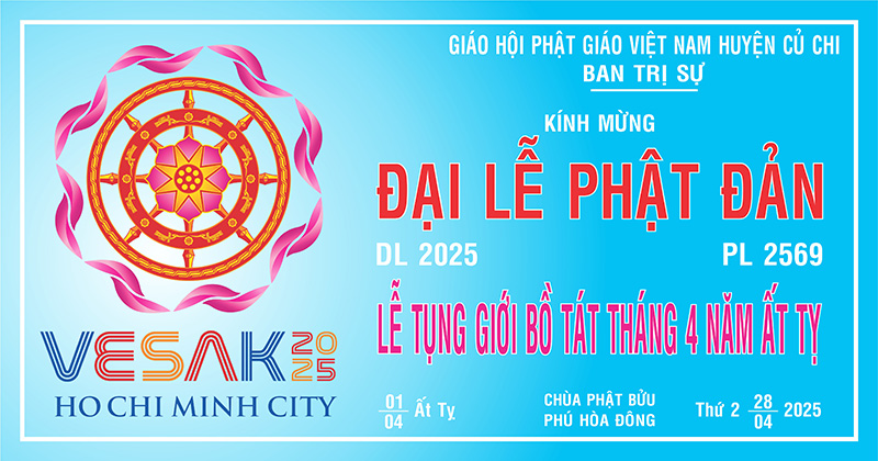 Tp. HCM, H. Củ Chi: Lễ đài chính kính mừng Đại lễ Phật đản tại chùa Thiên Phước