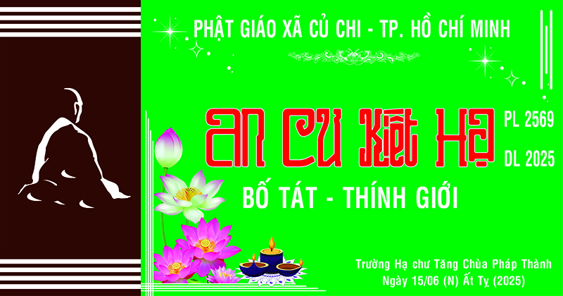 Tp. HCM: xã Củ Chi, Bố tát thính giới tại trường hạ chùa Pháp Thành