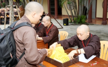 Không khí nhập giới trường của giới tử thọ Tỳ kheo tại Chùa Huệ Nghiêm – Quận Bình Tân